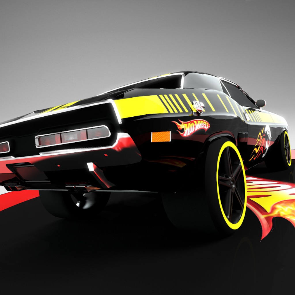 hot wheels dodge challenger supercharged BLACK preview image 3
